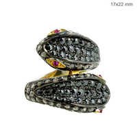 Silver Ruby Diamond Ring Jewelry