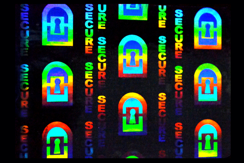 ID Card Transparent Hologram Overlay