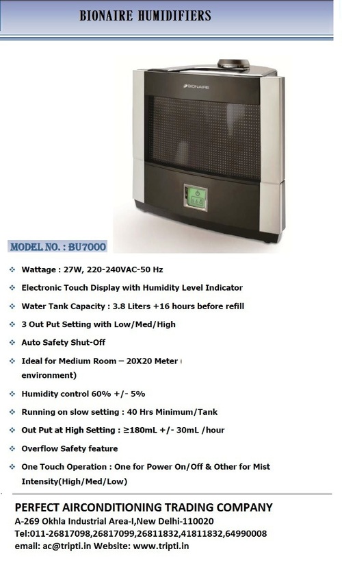 Bionaire Humidifiers