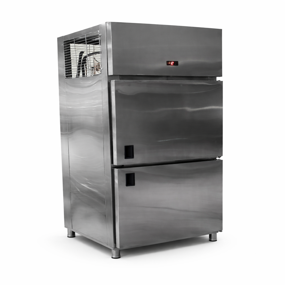 Two Door Vertical Refrigerator - Stainless Steel, 750x750x2100 mm | 600 L Capacity, Ideal for Restaurants, Fully Automatic Design, 230V Electric Power