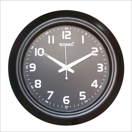 Round Black Wall Clocks
