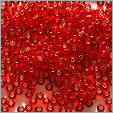 Decorative Red Glass Beads