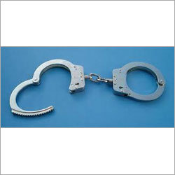Handcuffs - High-Quality Steel, 7 x 5 x 1 inches, Nickel-Plated Finish | Durable, Easy to Use, Reliable Double-Locking, 6-Inch Chain