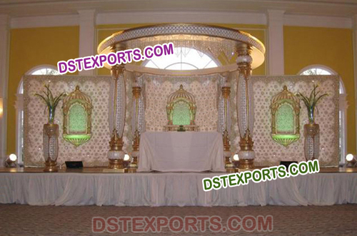 Crystal Wedding Jhrokha Mandap Set