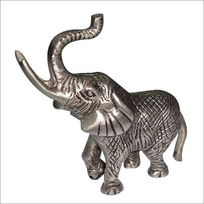 Metal Elephant Sculpture