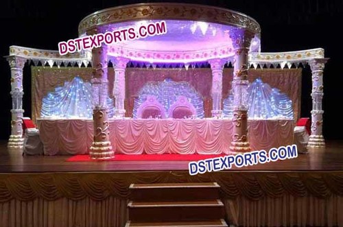 New Wedding Fiber Crystal Mandap