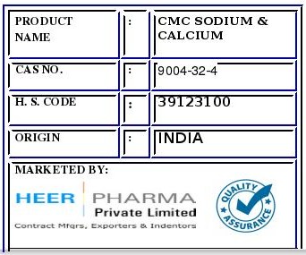 CMC Sodium And Calcium CMC Sodium And Calcium