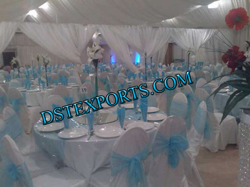 WEDDING ORGANZA SASHAS - Organza, Light Blue, Varied Sizes | Elegant Design, Versatile Use, Bulk Packaging
