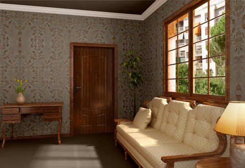 Floral Design Residential Wallpaper