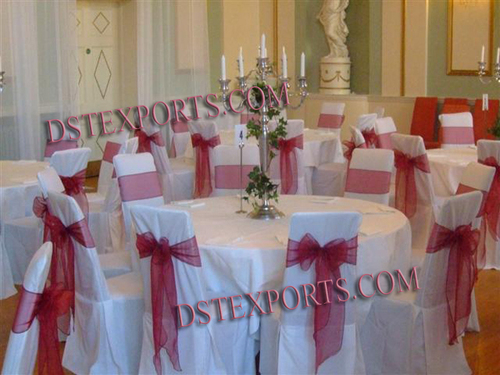 Wedding Banquet Hall Satin Chair Covers 