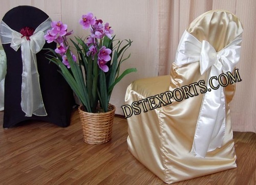 Wedding Latest Golden Chair Cover 