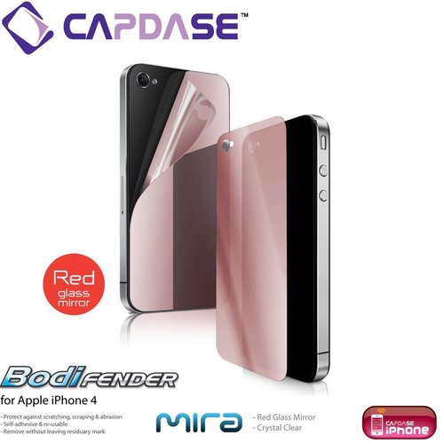 Capdase SPIH4-BMR Screen Protectors for iPhone 4/4S - PET Film, 9.9x0.1x17 cm, Clear | Scratch Resistant, Bubble Free, Precise Fit