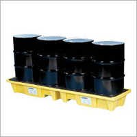 4-drum In Line Poly Spill Pallet