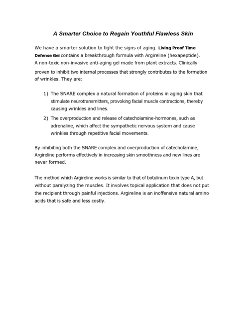 Living Proof Time Defense Gel Product Write Up (Page 2)