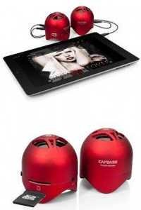 Capdase Sk00-ms09 Mini Beat Stereo Portable Speaker For Pda Phone (red) 