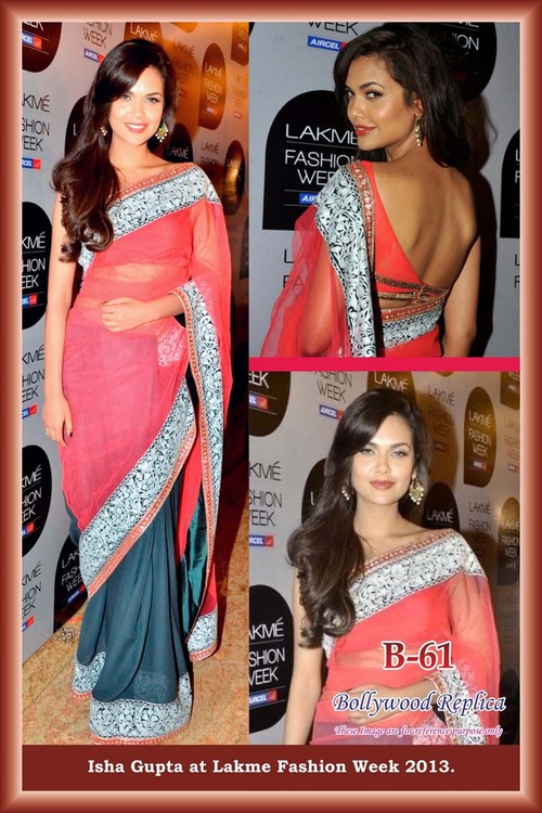 Esha Gupta's Bollywood Replica Saree