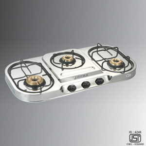 Three Burner SS Gas Stove