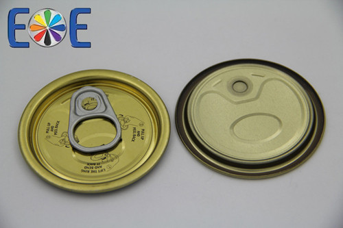 Vanuatu 202 Tinplate Easy Open Can End - Tinplate, Size 202#, 52mm Chuck Diameter, 4.75mm Countersink Depth, Epoxy Phenolic Lacquer | Easy Opening, Food Compatible, Durable, Versatile