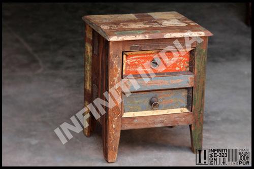 Handmade Reclaimed Wooden Bedside