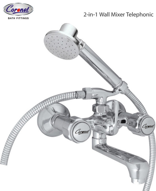 2-in-1 Wall Mixer Telephonic