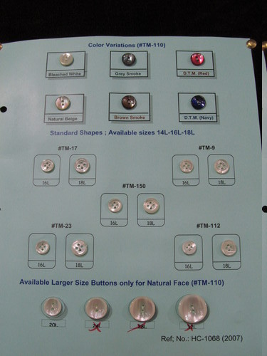 Colored Shell Buttons