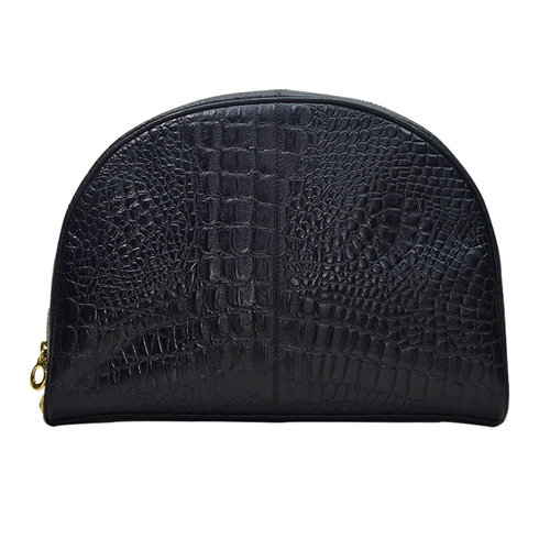 Croco Printed Designer Leather Clutch Bag