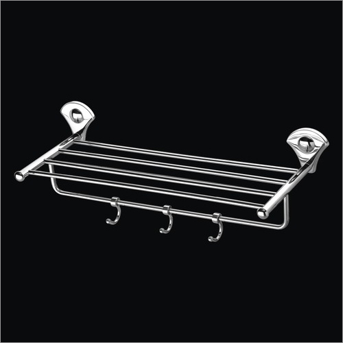 TOWEL RACK SIERO - Stainless Steel 18x6x4 Inches, Polished Chrome | Durable, Rustproof, Space-Saving, Wall Mounted