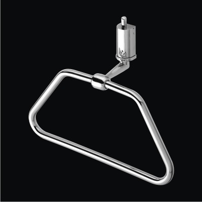 NAPKIN RING STYLO - Brass, 10x8x5 cm, Chrome Finish | Durable, Corrosion-Free, Wall-Mounted