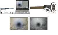 Pipes Video Inspection System Rv4 - Stainless Steel 23mm Camera, 30m Cable | Dual Ccd Cameras, Remote Control, 7-inch Lcd Monitor