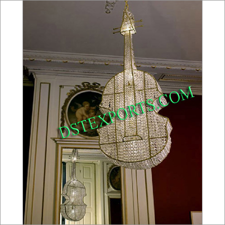 Wedding Crystal Decor Guitar