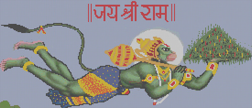 Hanuman Printed Mosaic Tiles