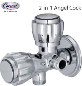 2-in-1 angle cock