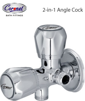 2-in-1 angle cock