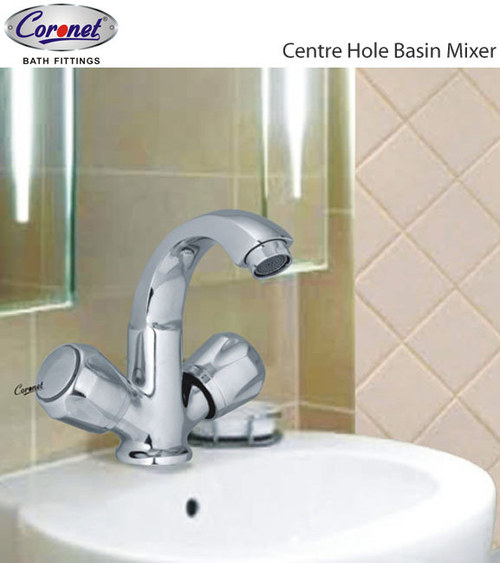 center hole basin mixer