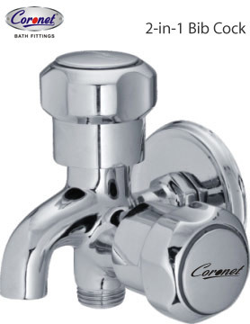 2-in-1 bib cock