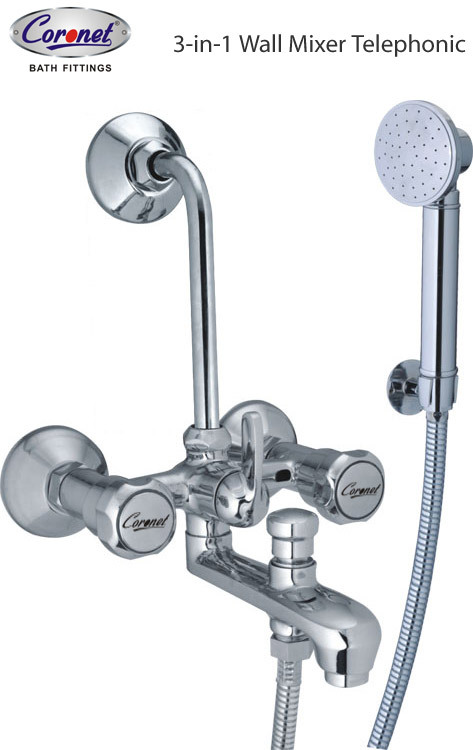 3-in-1 wall mixer telephonic