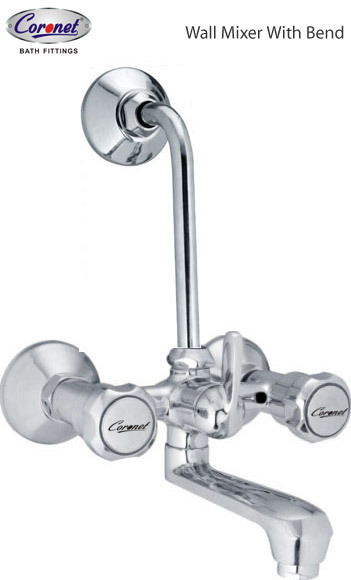 wall mixer with bend