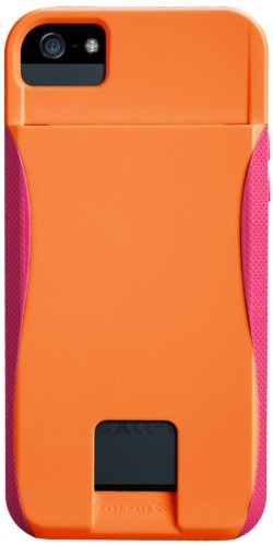 Case-Mate POP ID CM022412 Case for Apple iPhone 5 - Plastic, 12.9x6.3x1.1 cm, Orange | Slim Design, ID Storage, Easy Access