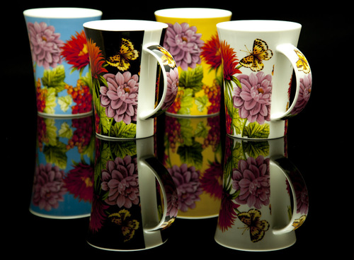 Flowers Butterfly Coffee Tea Mug