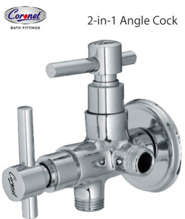 2-in-1 angle cock