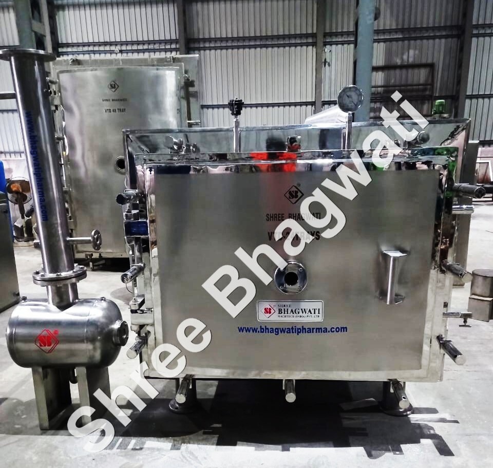 Vacuum Tray Dryer - Stainless Steel, 12 to 192 Trays | PLC Automatic Control, Electric Heating, 1 Year Warranty