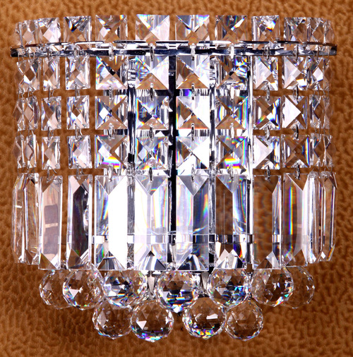 Wall Bracket - Crystal & Metal, 10x10x5 Inches, Chrome Finish | Elegant Design, Strong Support, Easy Installation