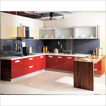 L Shaped Modular Kitchen