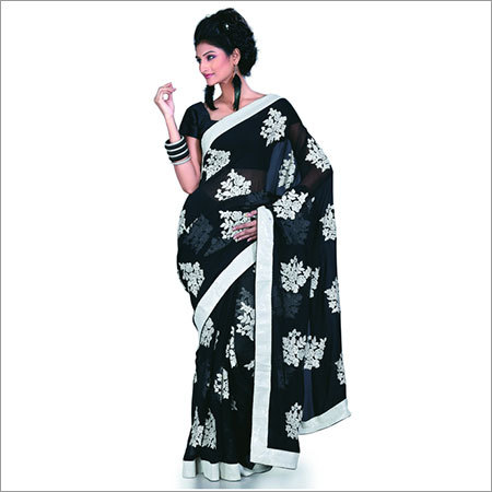 Printed Chiffon Saree