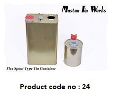 Flex Spout Tin Container