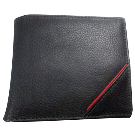 Mens Black Leather Wallet