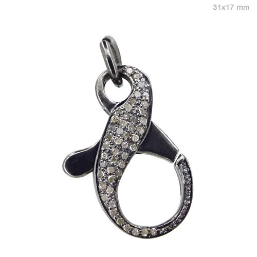 Silver Diamond Finding Jewelry