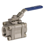 Three-Piece Stainless Steel Ball Valve a Threaded