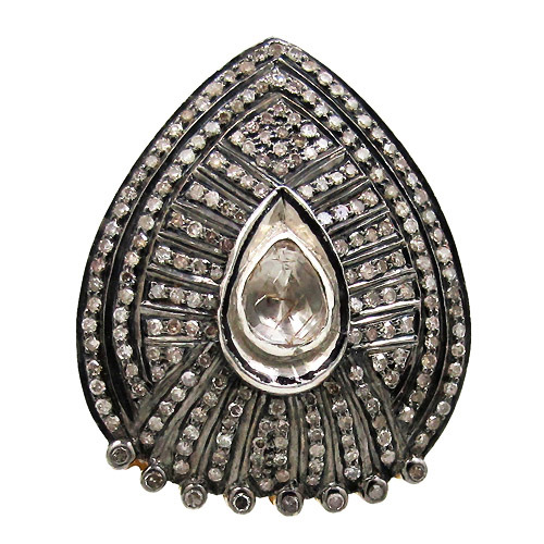 Diamond Studded Gold Ring Jewelry