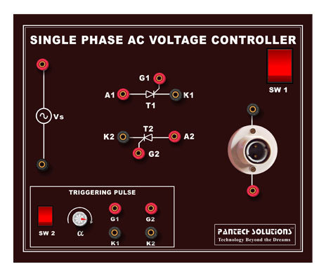 AC Voltage Controller Using SCR - 220-240VAC, 2A, 0-110VAC Output | Firing Angle 0-180°, Variable AC Output, Educational Kit